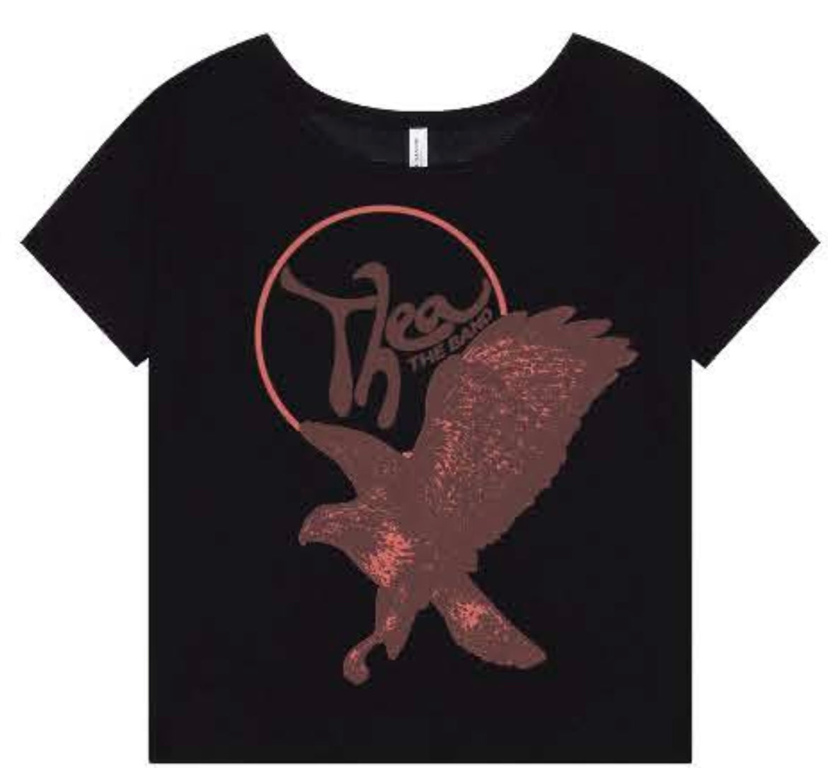 Women’s Slouchy T - Blk/Pnk